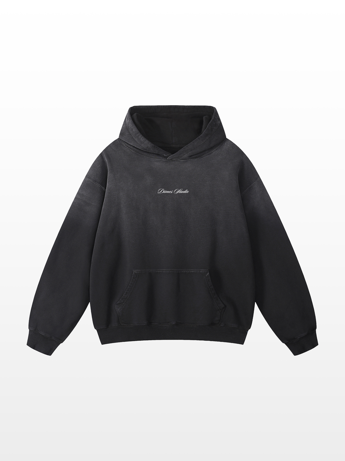DS Sunfade Oversized Black Hoodie