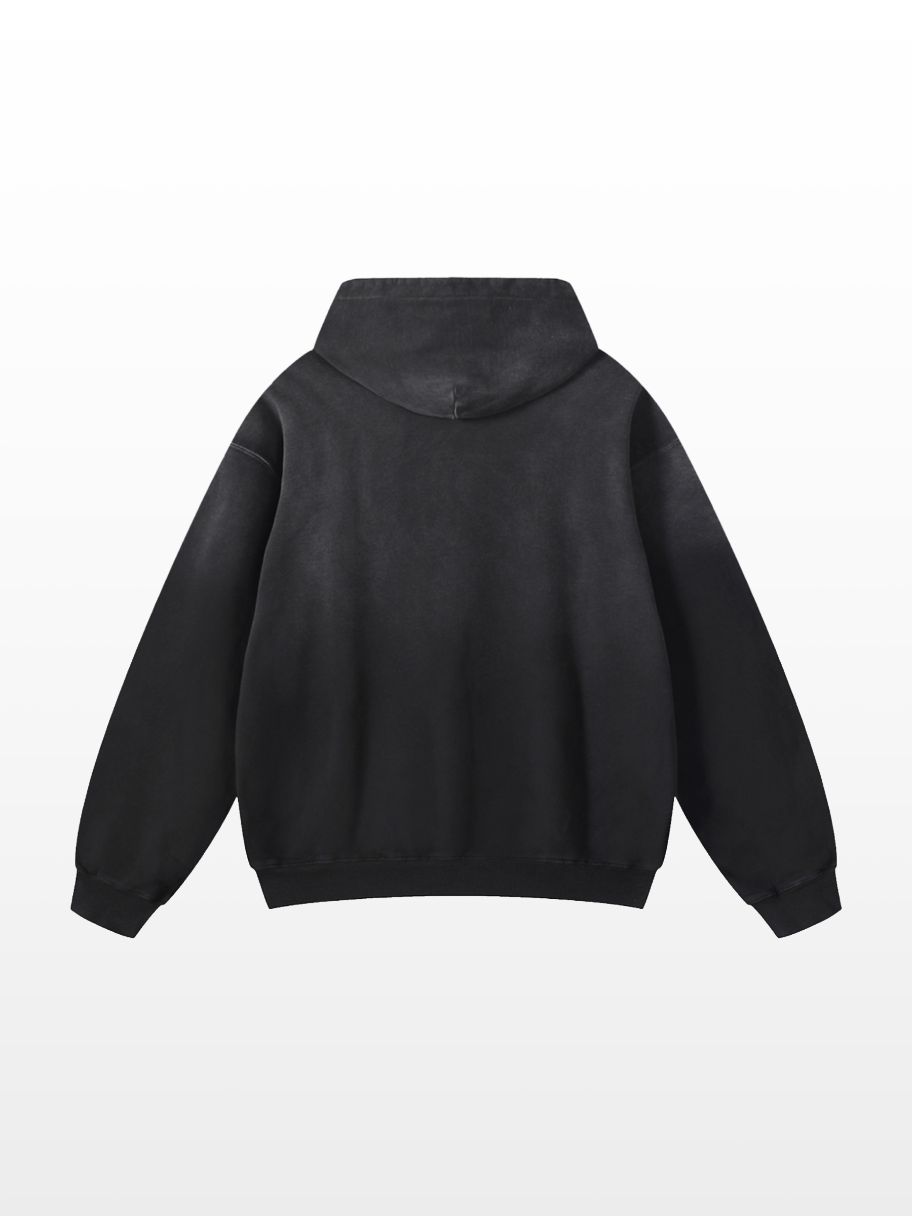 DS Sunfade Oversized Black Hoodie