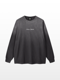DS Gradient Script Long Sleeve Black Tee