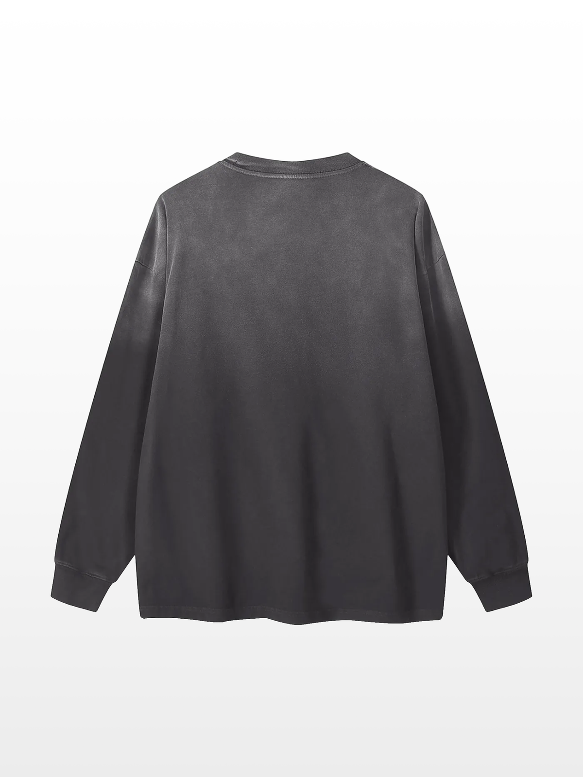DS Gradient Script Long Sleeve Black Tee